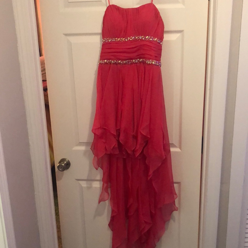 Caché Prom Dress. High low. Pink.